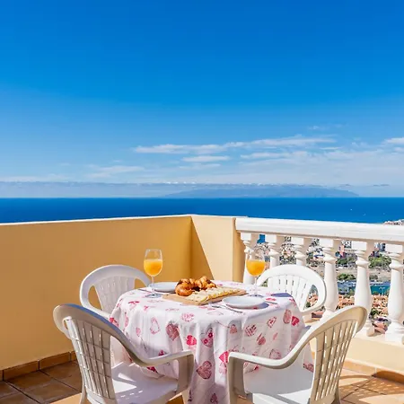 Apartment Penthouse With Panoramic Ocean Views & Terrace In Torviscas Costa Adeje (Tenerife)