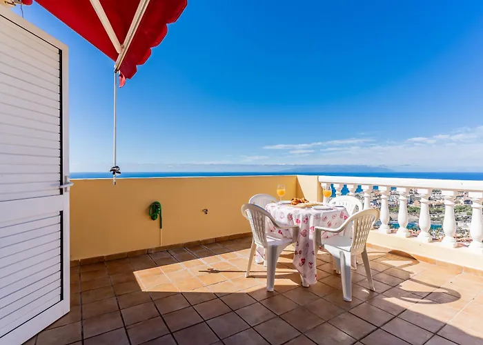 Penthouse With Panoramic Ocean Views & Terrace In Torviscas Costa Adeje (Tenerife)